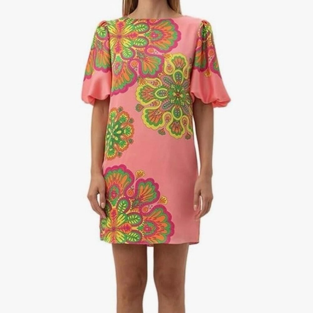 Trina Turk Luv Puff Sleeve Dress